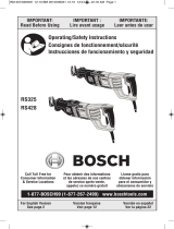 Bosch RS7 Owner's manual