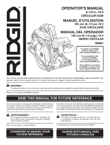 RIDGID R8651B User guide