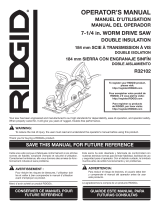 RIDGID R32103 User guide