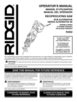 RIDGID R30022 User guide