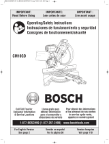Bosch Power Tools CM10GD GTA3800 User manual