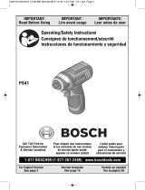 Bosch PS41BN User guide