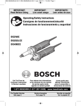 Bosch DG355LCE User guide