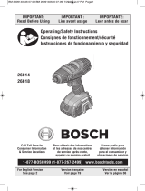 Bosch 26618-01 User guide