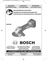 Bosch CAG180BN User guide