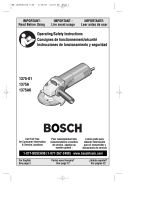 Bosch 1375A - Grinder Angle 4 1/2 Small 6 Amp User manual
