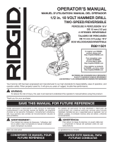 RIDGID ZRR9651 User guide