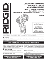 RIDGID R82238N User guide