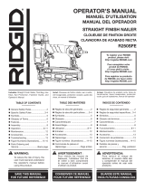 RIDGID Clavadora recta de calibre 16, 2-1/2 pulgadas User manual
