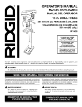 RIDGID R1500 User guide