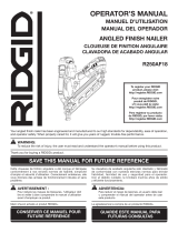 RIDGID R250AF18 User manual