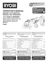 Ryobi P421 User manual