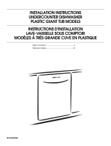 Amana WDF530PAYW Installation guide