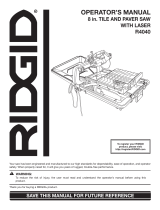 RIDGID R4040S User guide