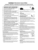 Flowtron BK-15D User manual