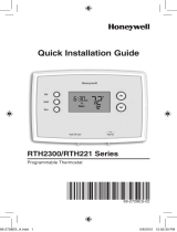 Honeywell RTH221 Series Operating instructions