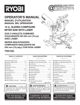 Ryobi TSS102L User guide