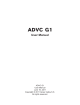 GRASS VALLEY ADVC G1 User manual