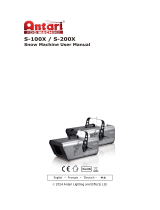 Elation S-100X Snow Machine User manual
