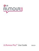 LG Rumour Rumour Plus User guide