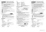 Extech Instruments DV40 User manual