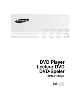 Samsung DVD-HD870 User manual