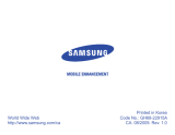 Samsung AWEP470JBE User manual