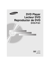 Samsung DVD-P181 User manual