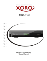 Xoro HRK 7550 User manual