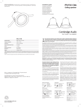 Cambridge Audio C46 Compact In Installation guide