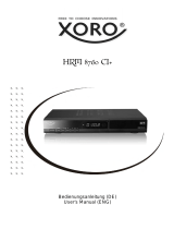 Xoro HRM 8760 CI+ User manual