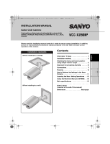 Sanyo VCC-XZ600P Installation guide