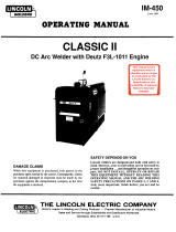 Lincoln Electric CLASSIC II Operating instructions