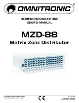 Omnitronic MZD 88 Owner's manual