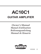 Vox AC10C1 User manual