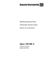 Beyerdynamic TS 100 Mk II, 174,100 MHz User manual