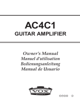 Vox AC4C1-12 Owner's manual