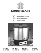 Rommelsbacher KA 1802 User manual