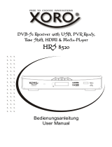Xoro HRS 8520 Owner's manual