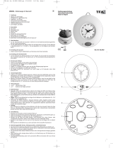 TFA Digital Design Kitchen Scales with Quartz Clock User manual