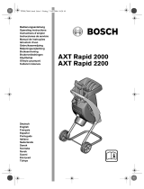 Bosch axt rapid 2000 Operating Instructions Manual