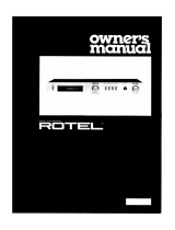 Rotel RN-560 Owner's manual