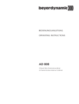 Beyerdynamic AD 808 User manual
