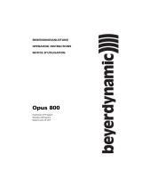 Beyerdynamic NE 800 User manual