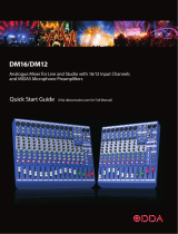 Midas DM12 Quick start guide