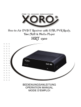 Xoro HRT 1300 Owner's manual
