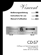 VINCENT CD-S7 Owner's manual