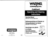 Waring WCG75 Owner's manual