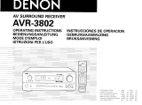 Denon AVR-3802 Owner's manual