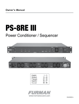Furman PS-8R/E III User manual